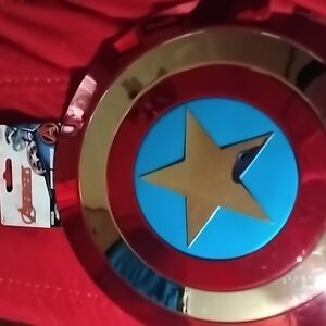 Red and Gold Shield Wall Decor